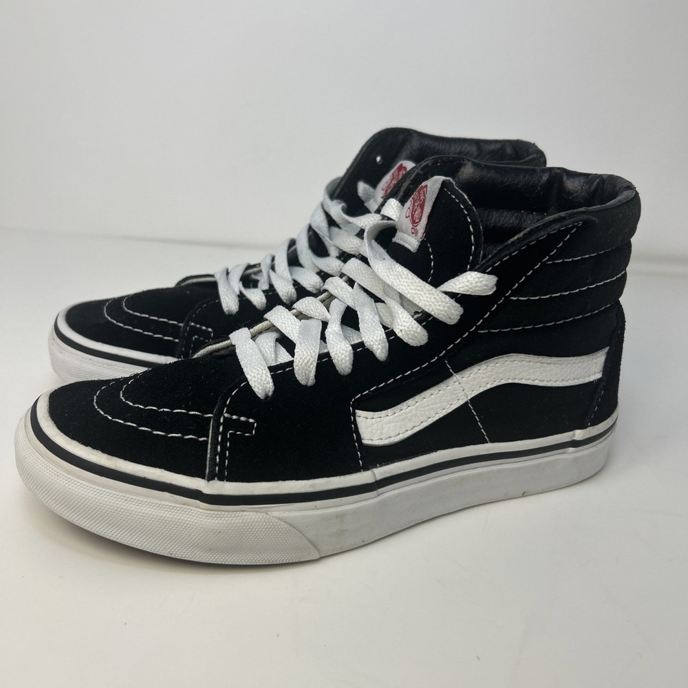 Vans Sk8-Hi Black/White High-Top Sneakers - Men's 4.5 / Women's‎ 6
